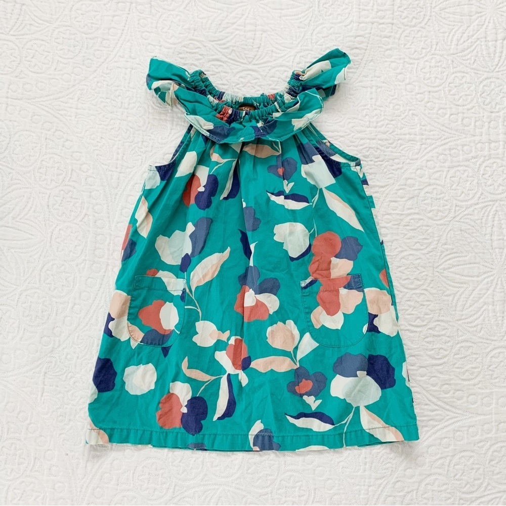 Tea Collection Evie Ruffle Neck Dress
